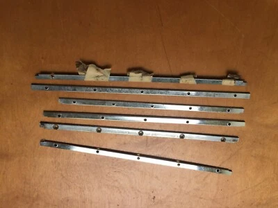 Jaguar Berlina & Etype Chrome Hinge Plate for Rear No Draft Vents Screws - Image 1 of 4