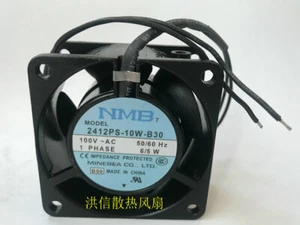 1 PCS NMB Fan 2412PS-10W-B30  AC100V 6/5W  6030  60*30MM  2 Wire Aluminum frame - Picture 1 of 2