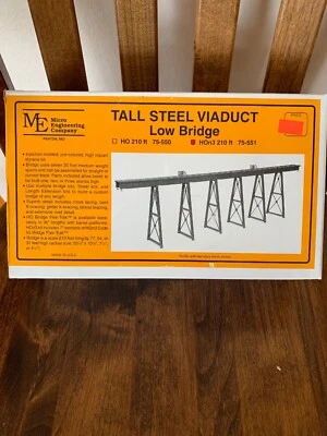 Micro Engineering 75-551 HOn3 210' Low Bridge Tall Steel Viaduct - Image 1 of 3