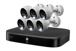 Lorex 4K Ultra HD Security System with Six 4K (8MP) Active Deterrence Cameras fe - Picture 1 of 6