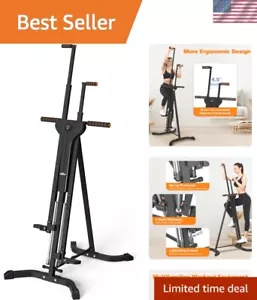Vertical Climber Exercise Machine for Home Gym with 4 Metal Guide Rails Foldi... - Picture 1 of 9