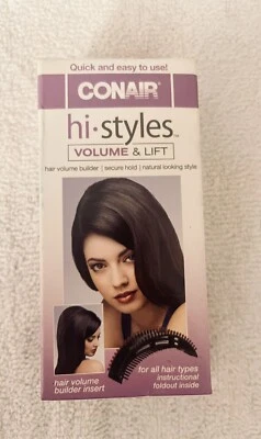 Conair Hi Styles Volume Builder and Lift Hair Natural Looking Easy Secure NEW - Image 1 of 4
