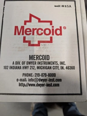 MERCOID PRESSURE SWITCH. MODEL # DA-31-2-9 DWYER INSTRUMENTS.