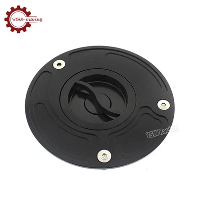 For Suzuki GSXR750 GSXR600 2004 2005 2006-2019 CNC Keyless Fuel Gas Tank Cap US — 第 1/4 张图片