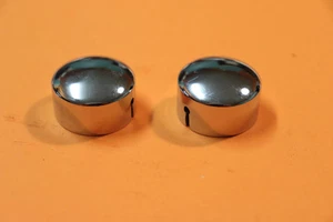 29-5144 BSA BANTAM D3 D5 C10L PAIR FORK TOP NUT CHROME CAPS UK MADE - Picture 1 of 3