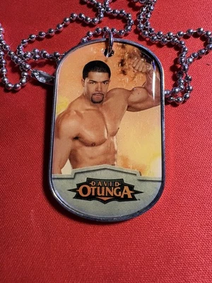 2011 Topps Dog Tags Ringside Relics WWE David Otunga Shirt Relic 2 COLORS Nexus - Image 1 of 2