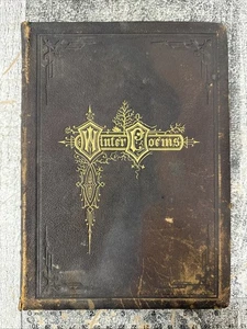 Winter Poems by Favorite American Poets Boston Fields Osgood & Co 1871 Vintage - Imagen 1 de 12
