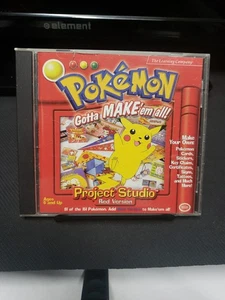Pokemon Project Studio Red Version Gotta Make 'em All Nintendo CD-ROM w/ Manual - Picture 1 of 3