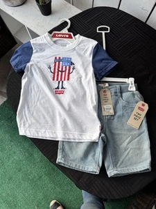 Converse Two Piece Set Boys Size 7 Shirt & Short - Picture 1 of 5