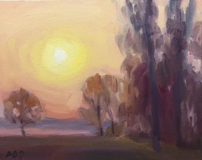 PDQ Artista Original Pintura al Óleo Saxofón Figurativo Hombre Impresionismo Realismo Foto 1 de 4