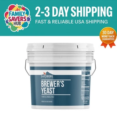 Pure & Undiluted Brewer’s Yeast in 128 oz Resealable Bucket - Health Booster - Image 1 of 4