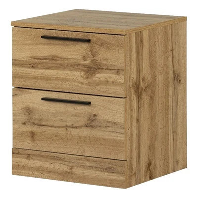 South Shore Step One Essential 2-Drawer Nightstand  Nordik Oak - Image 1 of 4