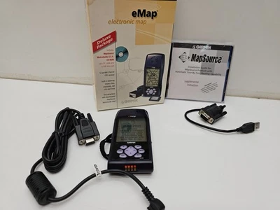 Garmin eMap Electronic Map GPS Receiver Deluxe Package Vintage w/ Box & CD - Image 1 of 4