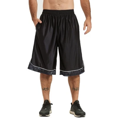 HQUEC Men's 12" Athletic Shorts Long Basketball Workout Gym Shorts Below Knee - Image 1 of 4