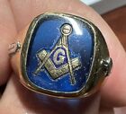 Vintage 10k Yellow Gold Men’s Masonic Ring