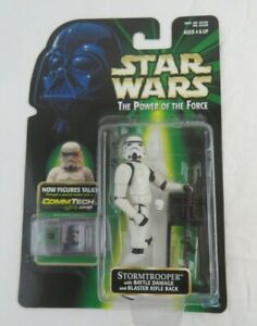 Hasbro Star Wars Power of the Force Comm Tech Stormtrooper Action Figure