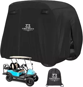 Golf Cart Cover for Yamaha, EZGO, Club Car, 2/4 Passengers, Waterproof,Windproof - Picture 1 of 7