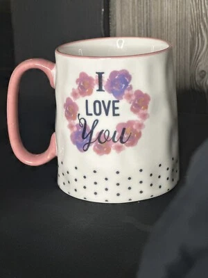 Taza Café Taza I Love You 10 Fresa Street Artesanal Colección Pink Dots 3D Foto 1 de 4