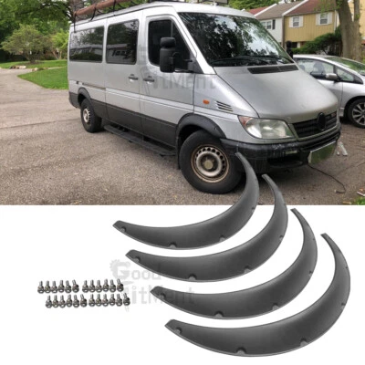Kit de arco de rueda de carrocería ancha para Mercedes Benz Sprinter 2004-2021 4,5" guardabarros llamaradas Foto 1 de 4