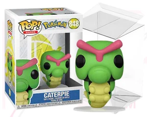 POKEMON FUNKO POP GAMES 848 Caterpie Vinyl Figure with Clear PVC Protector - Picture 1 of 13