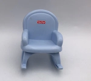Fisher Price Mi Primera Casa de Muñecas Casa de Muñecas SILLA MECEDORA AZUL Guardería Sala de estar - Imagen 1 de 3