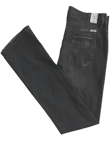 Wrangler Libertine Jeans Wmn Sz 9 W31 79cm L34 Stretch Distress Button Fly Black - Bild 1 von 13