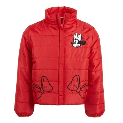 Disney Junior Minnie Mouse Little Girls' Lightweight Puffer Jacket (Size 4) - Image 1 of 2