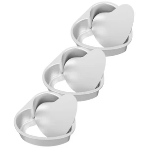 3 Pcs Herz-Kuchenform Herzförmige Kuchenformen Zum Backen Backkuchenpfannen - Bild 1 von 12