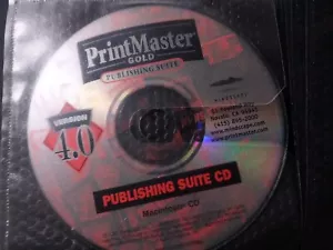 Vtg 1997 PrintMaster Gold Deluxe Version 4.0 Program CD-ROM WINDOWS 3.1 95 - Picture 1 of 3
