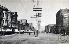 OGDEN, UTAH " Washington Avenue.Broom Hotel" in 1901 Reprint Vintage Photography