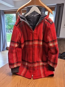 BOGNER Womens Reversible Wool And Waterproof Coat Rrd Blue Wool Size S 10 - Picture 1 of 24