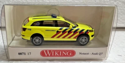 WIKING 007117 H0 1:87 Notarzt Paesi Bassi - Audi Q7 - Immagine 1 di 2