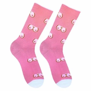 Lustige Socken rosa gewagte Socken | lustiges Muster Baumwolle | stilvolle und schrullige Auswahl - Bild 1 von 2