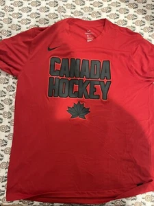 Nike Canada Hockey Men’s Dri Fit Red Shirt XL - Picture 1 of 5