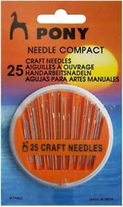 Pony Hand Sewing Needle Pack Of 25 Needles Free Shipping
