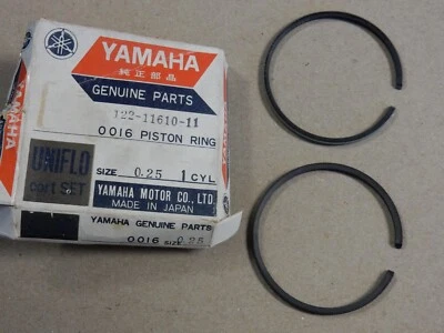 Nuevo de Lote Antiguo Yamaha 1ST O/S 0.25mm Juego de Anillos de Pistón 1963 1964 YG1 Trailmaster 122-11610-11 Foto 1 de 2