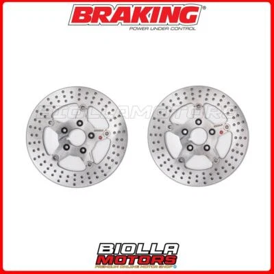 KIT DISCHI FRENO BRAKING HARLEY DAVIDSON FLH 1340 ELECTRA GLIDE 1340 1982 - 1983 Foto 1 de 4