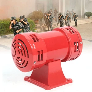 Sirena eléctrica de advertencia de ataque de aire accionada por motor 110V / 60Hz roja 400W - Imagen 1 de 12