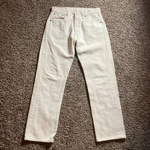 Vintage Levi's 501 Jeans Size 31x30 White 90's USA Made - Pre-Owned - Picture 1 of 9