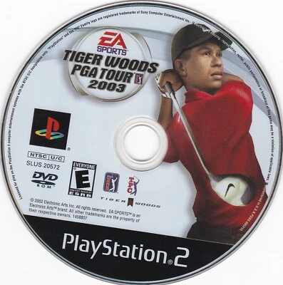 Tiger Woods PGA Tour 2003 (Sony PlayStation 2, 2002) **DISC ONLY** - Image 1 of 2