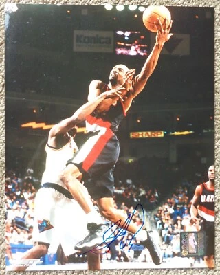 FOTO FIRMADA DE STACEY AUGMON Portland Trailblazers autógrafo 8x10 Blazers Foto 1 de 2