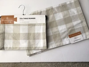 New, Set of 1 Honeybloom 72” Table Runner & 4 Matching Placemats, 100% Cotton - Picture 1 of 13