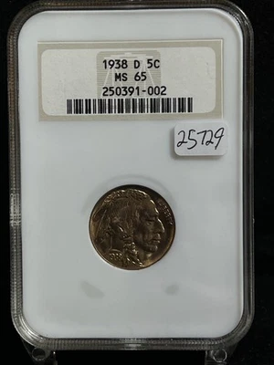 1938 D United States Buffalo Nickel - NGC MS65 - Image 1 of 4