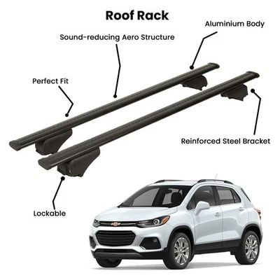 2 Pcs Black Cross Bars for  CHEVROLET TRACKER SUV 2013-2020 - Image 1 of 4