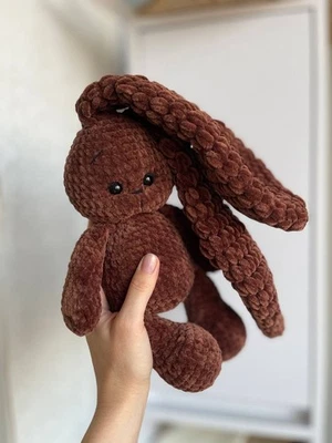 手工针织钩针毛绒玩具 Amigurumi 兔子礼物 — 第 1/3 张图片