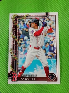 2025 Topps Holiday Marcelo Mayer Rookie Card #H35 Boston Red Sox ⚾ - Bild 1 von 8