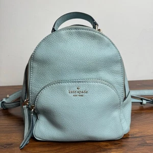 Kate Spade Leila Medium Dome Rucksack in "Spring Blue", Pebbled Leather SCHÖN - Bild 1 von 12