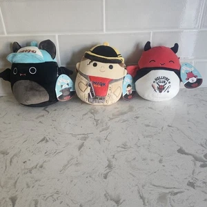 Squishmallows Dustin, Emily & Dante 8" Stranger Things Netflix Plush LOT NWT - Picture 1 of 10