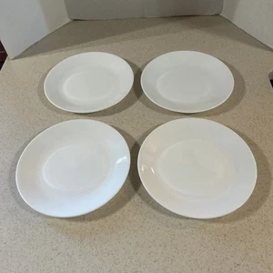 CORELLE VITRELLE " WINTER FROST WHITE  8 1/2" LUNCHEON PLATE'S      SET OF 4 - Picture 1 of 12