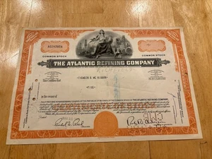 Atlantic Refining Oil Stock Bond Zertifikat selten alt 1966 - Bild 1 von 2